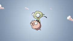 Clouds Invader Zim pigs