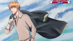 Clouds jackets bleach kurosaki ichigo orange hair anime boys
