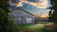 Clouds Landscapes barn