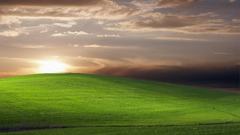 Clouds Landscapes fields hills