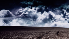 Clouds Landscapes fields nature