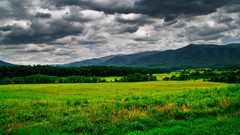 Clouds Landscapes grass fields