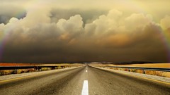 Clouds Landscapes Highways roads