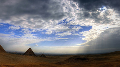 Clouds Landscapes horizon Egypt