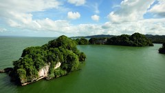 Clouds Landscapes nature Islands
