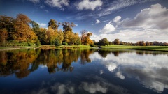 Clouds Landscapes nature lakes