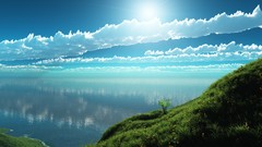 Clouds Landscapes nature reflections