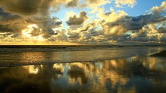Clouds Landscapes nature shore