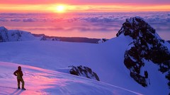 Clouds Landscapes nature snow