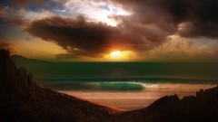 Clouds Landscapes nature sun