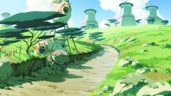 Clouds Landscapes paths rocks