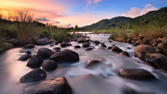 Clouds Landscapes stones