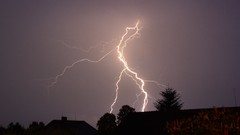 Clouds Landscapes storm Lightning