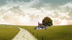 Clouds Landscapes Trees