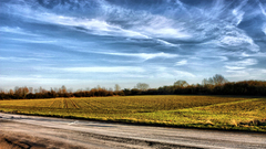 Clouds Landscapes Trees fields
