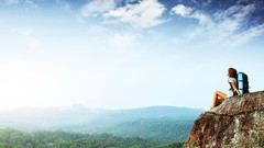 Clouds Landscapes valleys