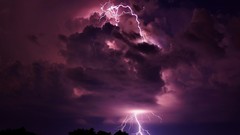 Clouds Lightning storm