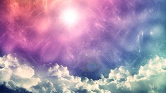 Clouds lights multicolor vanilla