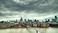 Clouds London architecture buildings rivers cityscapes