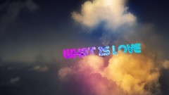 Clouds love Typography skyscapes