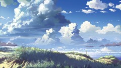 Clouds Makoto Shinkai scenic