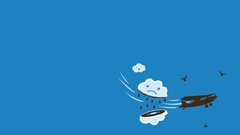 Clouds minimalistic funny