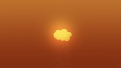 Clouds minimalistic orange gradient