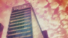 Clouds modern Skyscrapers architecture buildings sunlight Photo 