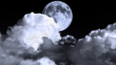 Clouds moon
