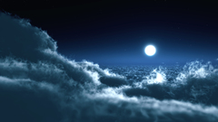 Clouds moon