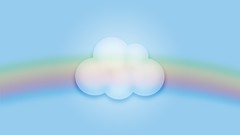 Clouds multicolor minimalistic