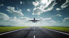 Clouds nature Aircraft sunlight