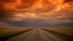 Clouds nature deserts roads