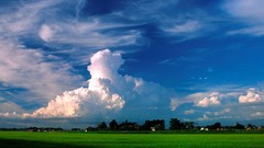 Clouds nature fields
