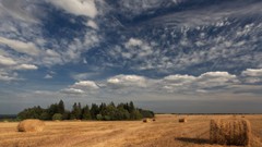 Clouds nature fields skyscapes