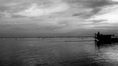 Clouds nature silhouettes lonely
