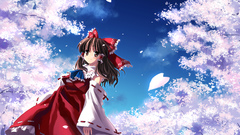 Clouds nature touhou cherry