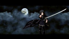 Clouds night Katana moon