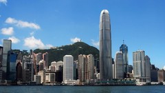 Clouds ocean China Hong Kong cityscapes skylines