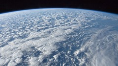 Clouds ocean Earth outer space