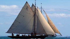 Clouds ocean sailing sailing ships