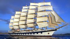 Clouds ocean ship sailfish sails Watercraft istioforo voilier 