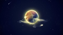 Clouds outer space digital