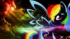Clouds outer space rainbow dash My Little Pony: Friendship is 