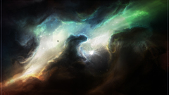 Clouds outer space Stars