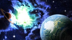 Clouds outer space Stars