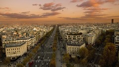 Clouds Paris France buildings cities skyscapes