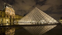 Clouds Paris France cities Louvre museum