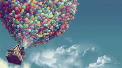 Clouds pixar houses Up