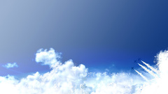 Clouds planes heaven sky